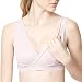 Mamaway Maternity Nursing Bra, Postpartum Antibacterial, Seamless Crossover Breastfeeding Bra (Medium, Purple)