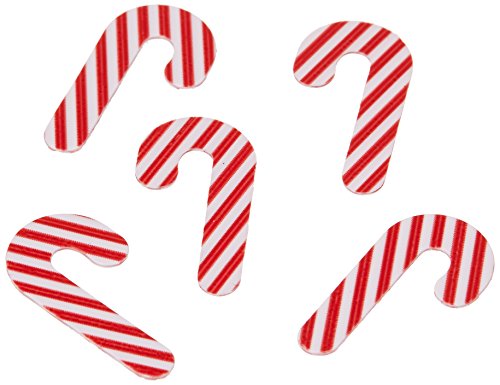 Creative Converting Shaped Confetti, Candy Cane, Red/White, Red/White