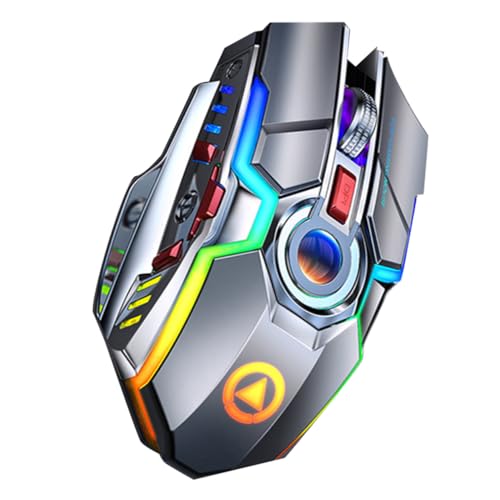 Souris de jeu sans fil silencieuse RVB à 7 boutons pour jouer sans déranger
