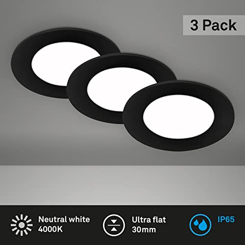 Focos empotrables en el baño contra la humedad con luces LED BRILONER 3