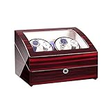 4 + 6 Watch Display Stand: 4 pour le dispositif d'enroulement de montre, 6 pour le stockage de montre, un boîtier élégant peut contenir afficher vos 10 montres bien-aimées en même temps.