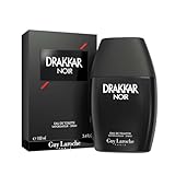 Drakkar Noir de Guy Laroche - Eau de Toilette Sensuel & Intrépide - Boisé et Aromatique, Notes de Mousse de Chêne, Patchouli et Sapin Baumier - Parfum pour Homme - 100 ml