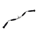 Cable Machine Attachment Combo: Straight bar/Triceps Handle, Zigzag Handle, D Handle Pair, high Pulley LAT bar and Rowing Handle with Safety Lock gallery image