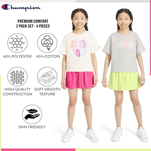 Image of Champion girls Champion Girls Athletic Short Sets