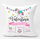 regalo bebes Cojines natalicios con los datos de nacimiento de tu bebe-cojin nacimiento niños