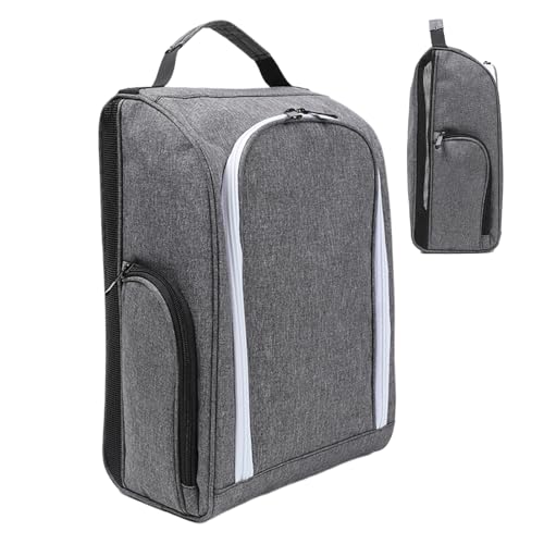 Sac de rangement pour chaussures de golf anti odeur et humide avec poignée extérieure