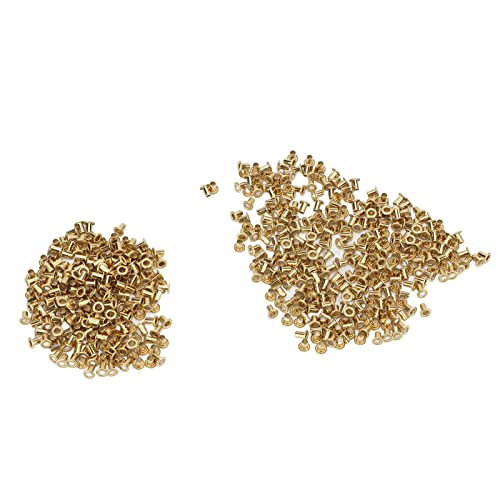 LetCart Rivetti cavi in rame, 500 pezzi, facili da installare, per lavori fai da te, 2,5 x 4,5 x 4,5 mm