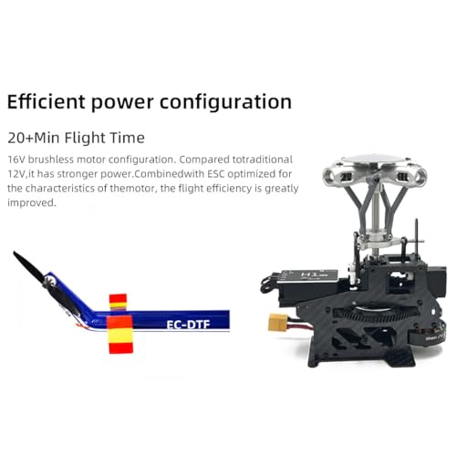 RCARTOYRTR BO105 Remote Control Helicopter, 470 Size 2.4G 6CH Aircraft Indoor Flying Toy with GPS for Adults - Image 4