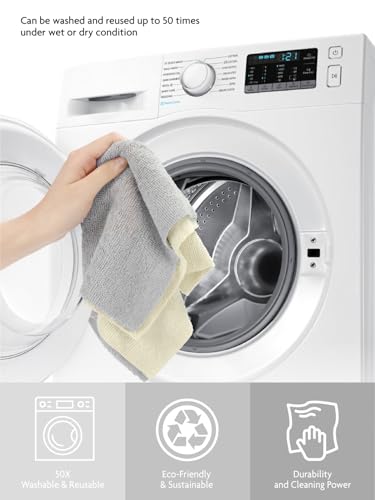 Fantasticlean Microfiber Cleaning Cloth Roll -75 Pack, Tear Away Microfiber Towels, 12 Inch X 12", Reusable, Washable, Scratch Free, Ultra Absorbent Dish Rags For Car thumb #3