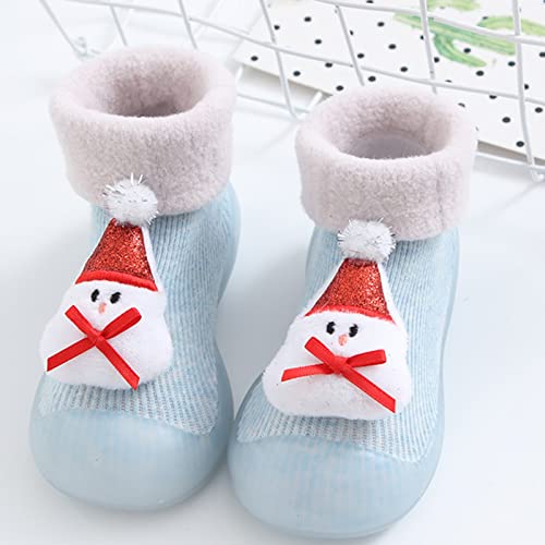 Baby Christmas Pattern Socks Shoes Non-Slip Floor Socks Shoes Children Cartoon Toddler Socks Shoes Boy Walking Shoes3