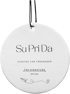 Su Pri Da-Luxurious Organic Car Air Freshener – Eco-Friendly & Long-Lasting Scent Made in Thailand – Feel Nostalgia – 5 Unique Scents for a Memorable Driving Experience- Pack of 1 (The Signature)