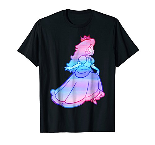 Nintendo Super Mario Peach Gradient Run Graphic T-Shirt T-Shirt