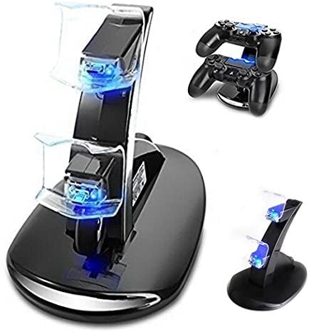PS4 Controller Charger,Achieer Dual USB Charging Charger Docking Station Stand for Playstation 4 Controller