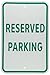 Brady 94359 Reflective Aluminum B959 Sign Reserved Parking, 18" X 12",
