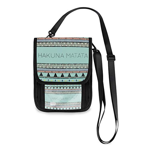 XiangHeFu Münztasche Telefon Tasche Große Kapazität Kartenhalter Geldbörse Geldbörse Einkaufen Hakuna Matata Vintage Cover