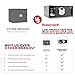Honeywell Safes & Door Locks - Hideable Safe Box with Hotel-Style Digital Lock - Low Profile Cash Safe with LED Display - Steel Security Safe with 2 Emergency Keys Included - 1.0 CU - Black - 5105