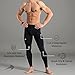 CompressionZ Men's Compression Pants for Workout, Sports|Base Layer Running Tights Leggings (Black, Large)
