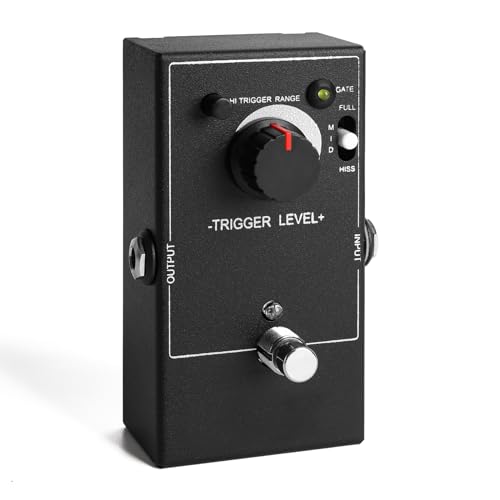 Noise Gate Guitar Pedal, Zuomeng Noise Suppressor Guitar Pedal with LED Indicator, Customized Sound Control, Reduce Guitar Noise and Enhance Your Audio Quality, Ideal for Guitar, Bass, Keyboard