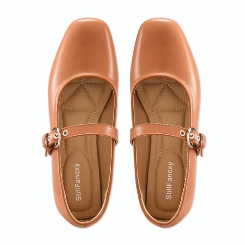 Image of Leopard Flats for Women Mesh Ballet Flats Mary Jane Animal Print Shoes Slip On Casual Breathable Ballerina Flats