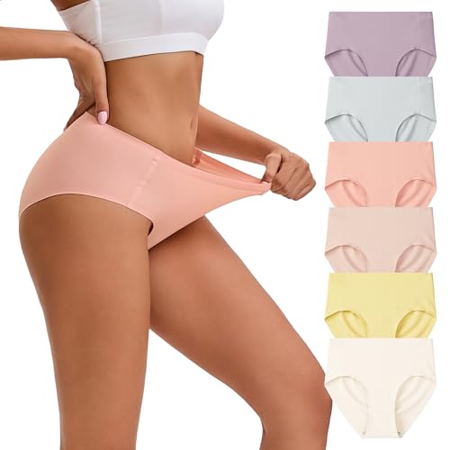 Image of INNERSY Seamless Underwear for Women No Show Bikini Panties Invisible Breathable Hipster 6-Pack