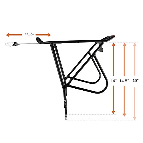 image for Ibera Bike Rack – Bicycle Touring Carrier with Fender Board, Frame-M