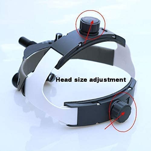 Lupa con Luz, Lupas Binoculares con Aumento De 2.5 Y 3.5X con Diadema Ajustable Y Foco De 3 W para Joyeros O Aficionados.