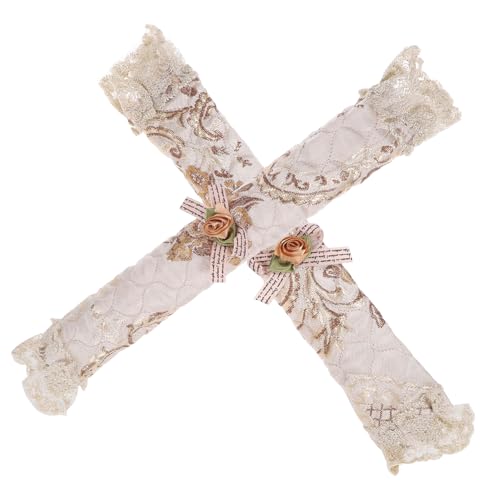 NUOBESTY Copri Maniglie per Frigorifero in Panno Lavabile, Set da Decorazioni in Pizzo, Protezione Maniglia Anti-freddo e Antigraffio per Elettrodomestici da Cucina