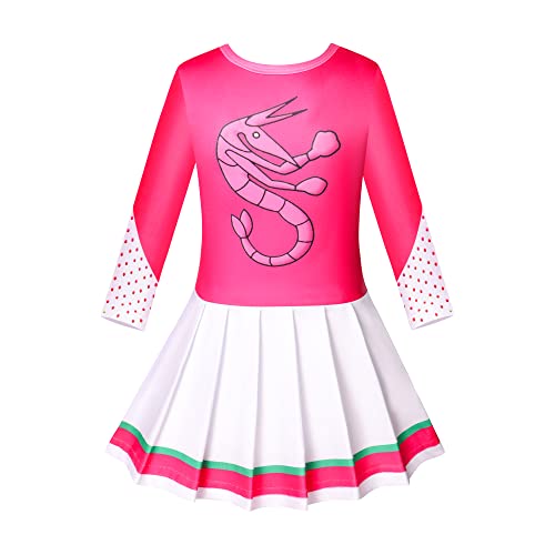 Hipoleter Zombies Cheerleader Costume For Women Movie 3 Fancy Dress Uniform Halloween Party Dress Up With Accessories,Rose-Adult #TOP2