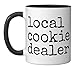 Local Cookie Dealer Funny Baker Dessert Lover Baking Humor Ceramic Mug, Black/White