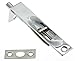 idh by St. Simons 11014-026 Professional Grade Quality Solid Brass 4" Flush Bolt with Square End, 4-Inch, Polished Chrome