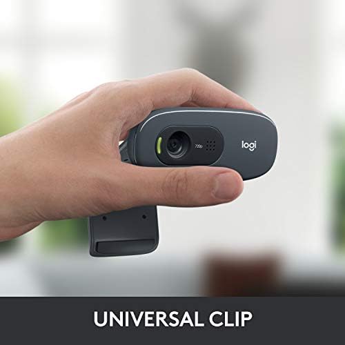Logitech C270 720p Webcam Plug-and-Play Wide Screen Video Calling - Black - 4