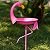 SMQLJXC 12.6" W*39.4" H Flamingo Bird Baths for Outdoor, Metal Bird Bath Bowl, Bird Feeder or Drinker Plate with Metal Stake, Home Garden Lawn Yard Decor