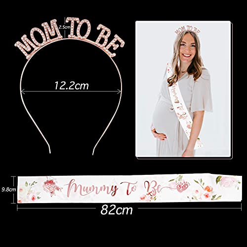 FLOFIA Mummy to Be Corona Mom to Be Tiara