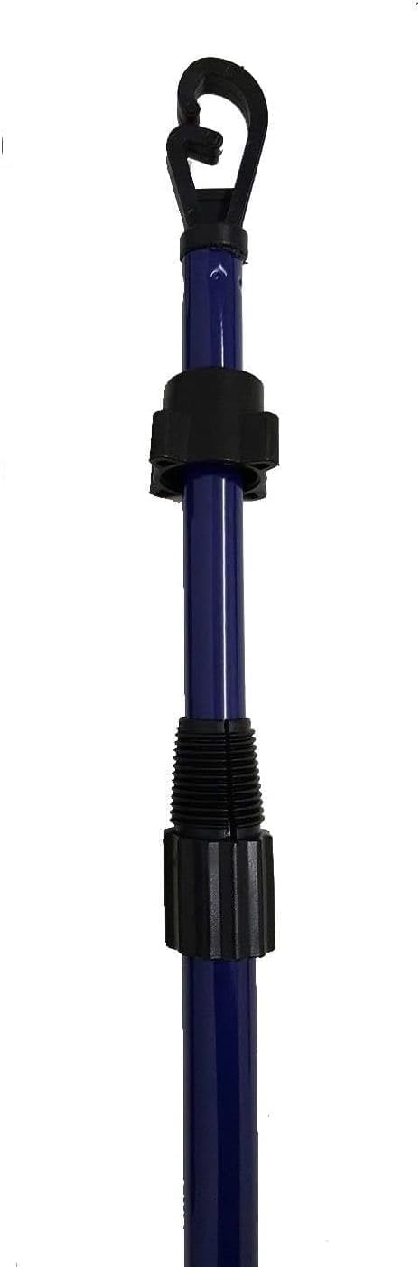 AMMEN Heavy Duty Telescopic Washing Line Pole - Adjustable Washing Line Prop With Powder Coated Metal - Extendable Clothes Pole For Outside Washing Line - Colored Garden Poles_2.4m; 8ft (Approx.) (3)