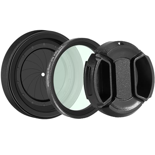 Adjustable 1.5-26mm iris Diaphragm Filter Cover Set M30 to M37 Iris Aperture Diaphragm Adapter Optical Diaphragm Lens Module Adapter Ring PVS-14 PSV14 Optics