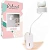 Lampada flessibile a clip e luce notturna / LED e USB ricaricabile / Lampada da lettura a clip / Lampada da lettura a clip per scrivania, laboratorio, letto o comodino – Bianco – Per bambini e adulti