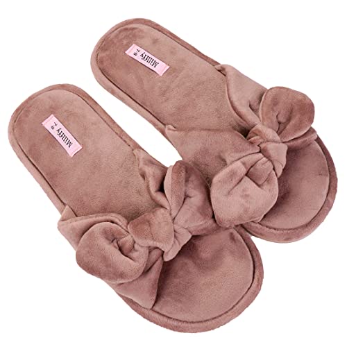 Millffy Summer Slippers for Women Indoor Open Toe Slippers Kawaii Cotton Bedroom Slippers for Womens Sandal Slippers