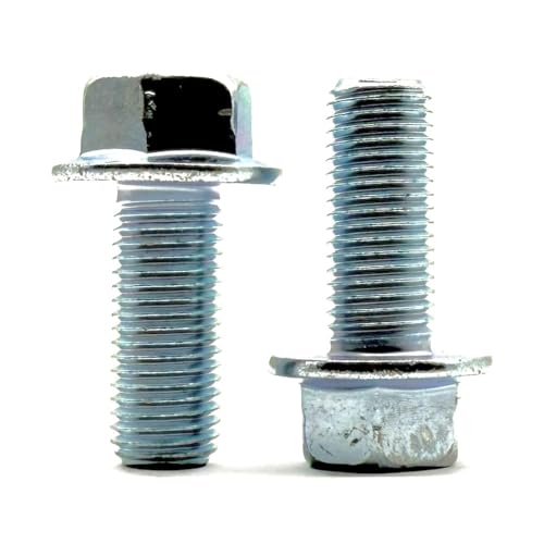 Tornillos de brida hexagonal M10-1.25x30 fabricados bajo norma JIS con acero Clase 10.9, 25 u. 2