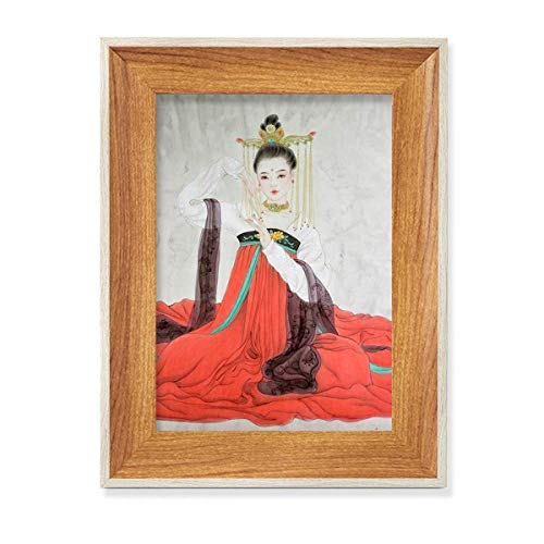 Tableau Art Cadre Bois Peinture Chinoise de Collection - 2