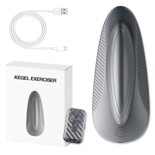 Kegel Exerciser for Men Soft Silicone Kegel Exercise Device Used for Bladder Support Tightening and strengthening Muscle Control Training Endurance Muscle Recovery and Kegel RelaxationGrey