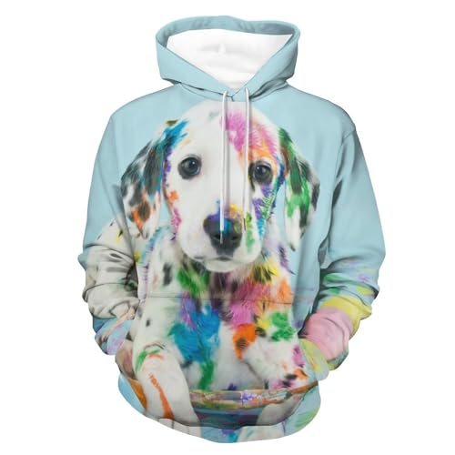 Hoodie chien dalmatien UMENG, le sweat-shirt à manche longue idéal pour le week-end