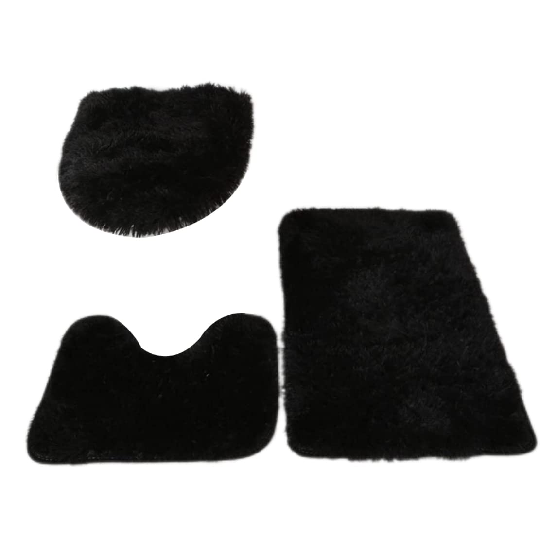 Tapis de bain en microfibre ensemble de 3 pièces douceur pour votre sol