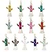 YFQHDD 13 Pack Femmes Filles Boho Tisser Cactus Tassel Keychain Sac Titulaire de Portefeuille Portefeuille Porte-Monnaie Pendentif Décoration (Color : A, Size : One Size)
