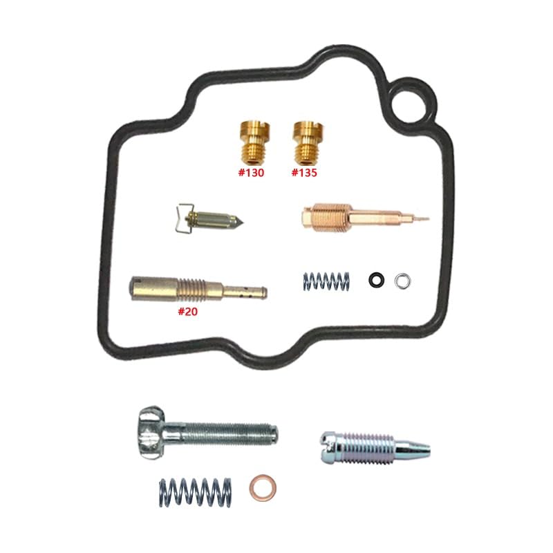 Kit carburateur XTZ125 anti-fuite avec joints nitrile étanches et flotteur haute durabilité