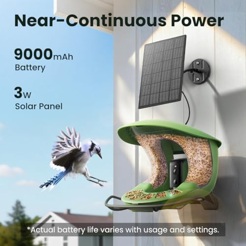 Birdfy 2 Smart Bird Feeder with Camera,Solar-Powered, Wireless Installation, Auto-Capture Bird Videos & Motion Detection, Gift Present - 5