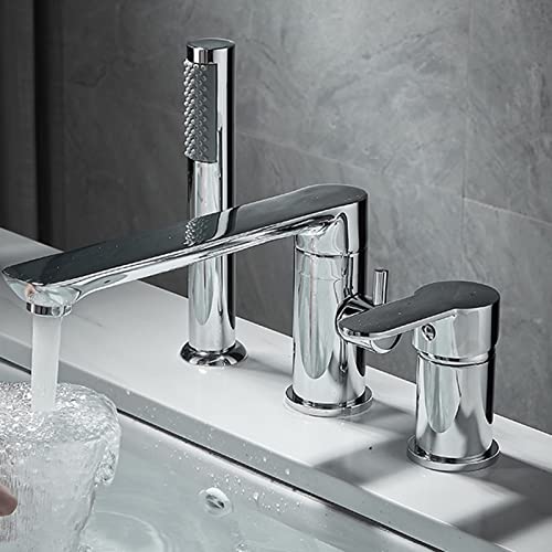 Robinet de lavabo 3 trous à douchette split pour un nettoyage précis - 2