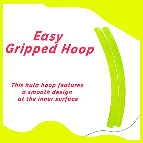 Image of Toy Cloud Octa Design 8 Inter-lockable Pieces Adjustable Hula Hoop for Adults Exercise (4 Size, 18-29 Inch, Fluorescent)