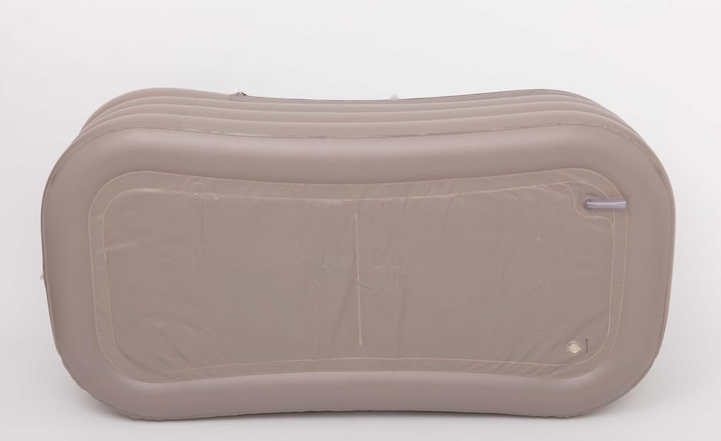 Tubble® Royale Badewanne Aufblasbar Ambiant Taupe 255 Liter - Faltbare Badewanne für Erwachsene bis 188 cm, Aufbau in 1min, Für Indoor und Outdoor, Home Spa & Eisbad