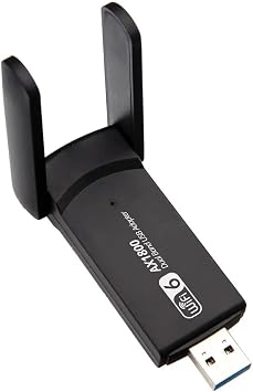 Coverzone WiFi 6 Adapt r  AX1800 Mbps Kablosuz A  Kart  USB Dongle Dual Band Resept r