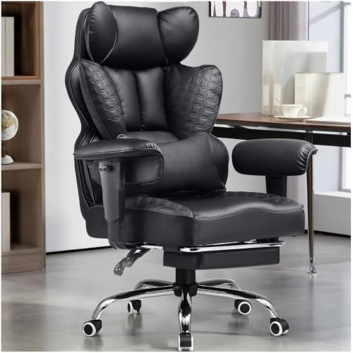 GTPLAYER Big and Tall Gaming Chair 400lbs Heavy Duty Office Chair...